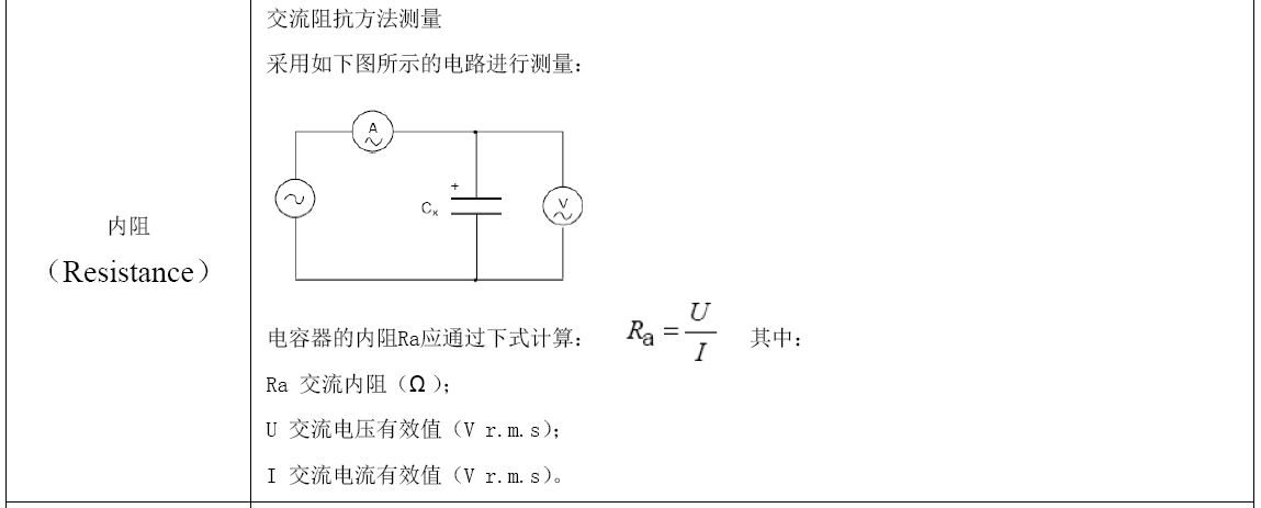 GTCAP超等电容器内阻测试要领